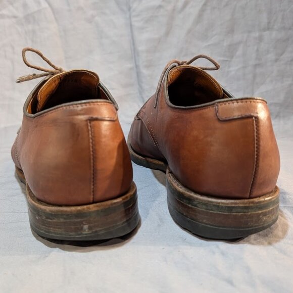 Allen Edmonds Brown Leather Oxford Derby Shoes Men Size 10.5